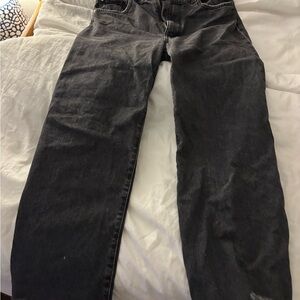 DL1961 Hepburn Wide Leg Jeans in Black